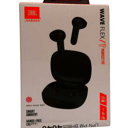 JBL Wave Flex True Wireless Earbuds - Black