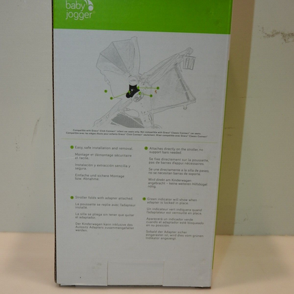 Baby Jogger City Mini Zip Car Seat Adapter Graco Click Connect Black