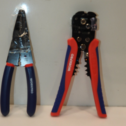 WORKPRO Wire Stripper Set, 8-Inch Multi-Tool Stripper and 8-Inch Self-Adjusting