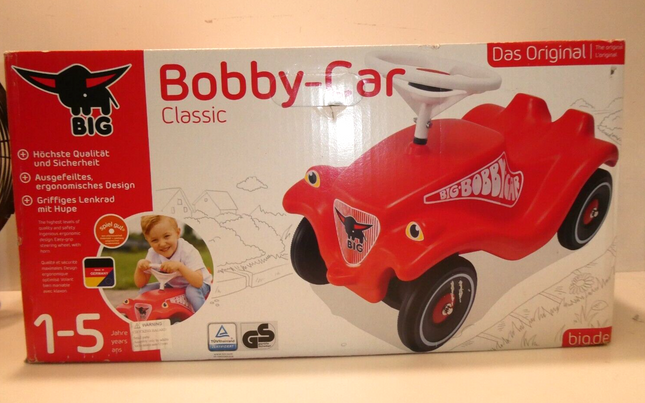 Big Bobby Classic Running Car Toy W 300 x H 380 x D 580 mm, Red