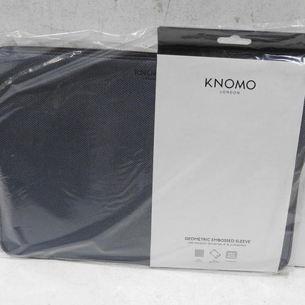 Knomo Embossed 13" Laptop Sleeve, Slim, Lightweight Leather Laptop Sleeve