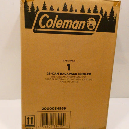 Coleman 2000013747 Soft Cooler Backpack | 28-Can Leak-Proof Cooler