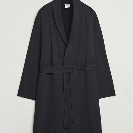 Calvin Klein Cotton Long Robe Black, Size S/M