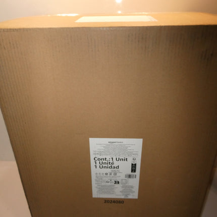 Amazon Basics Rectangular Pedal Recycling Bin with 2 Compartments 25L & 15L