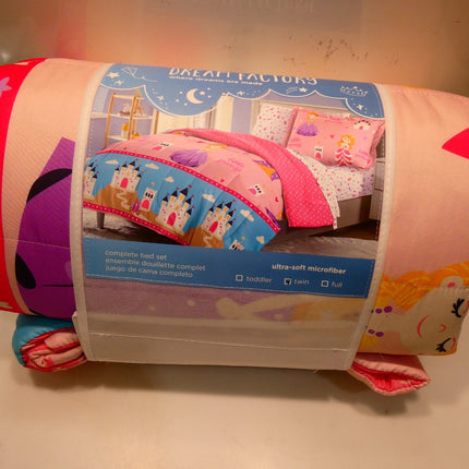 Dream Factory Kids 5-Piece Complete Bed Set Easy-Wash Super Soft Microfiber Comf