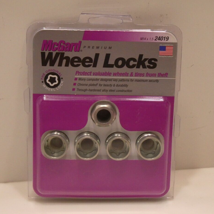 McGard 24019 Cone Seat - Under Hub Cap Wheel Locks (M14 x 1.5 Thread Size) Set 4
