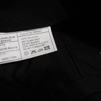 Calvin Klein Men's ACXST600 Super Slim Fit Wool Blend Suit Pant, Black - 76 Regu