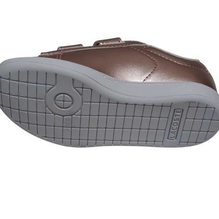Lacoste Carnaby EVO 318 2 Baby Fashion Shoes, Pink/White - 7 US