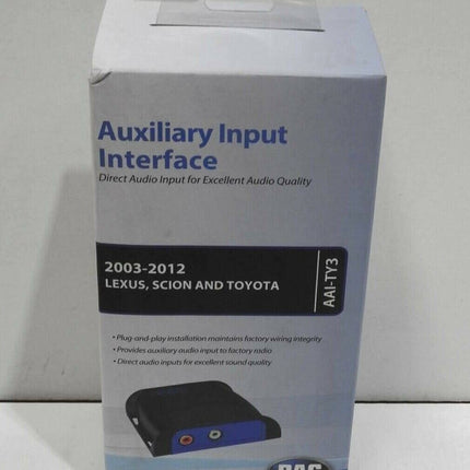 PAC AAI-TY3 Auxiliary Input Adapter for Select Lexus/Scion/Toyota Factory Radios