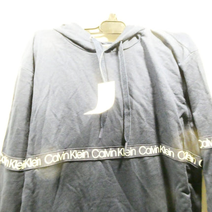 Calvin Klein Men's Long Sleeve Hoodie, Blue, Medium