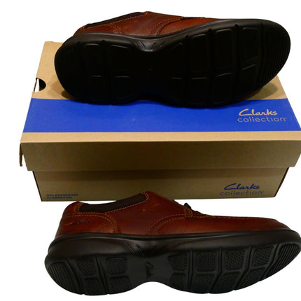 Clarks Men's Bradley Vibe Oxford, Tan Tumbled Leather, 9.5 US