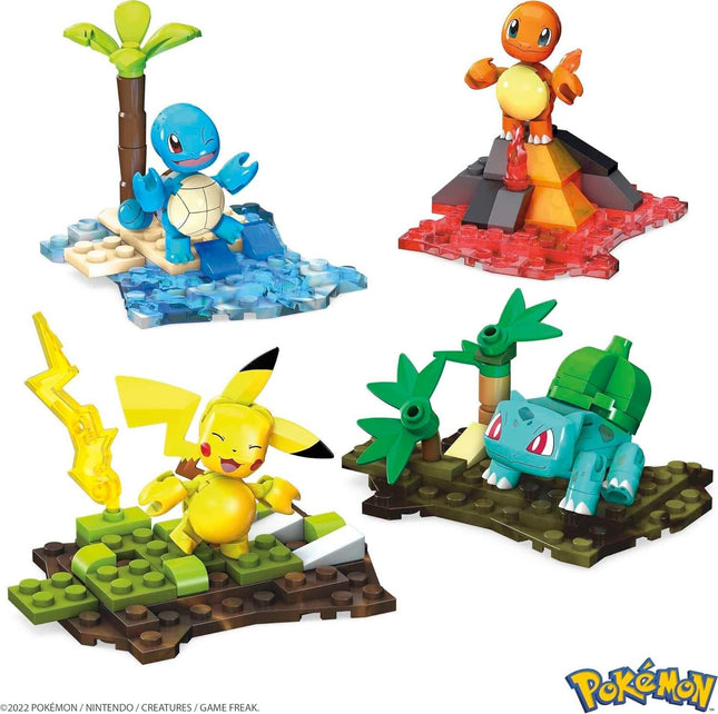MEGA Pokémon Building Toys Set Kanto Region Team with 130 Pieces