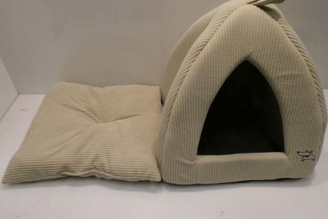 Pet Tent-Soft Bed for Dog and Cat by Best Pet Supplies - Beige Corduroy