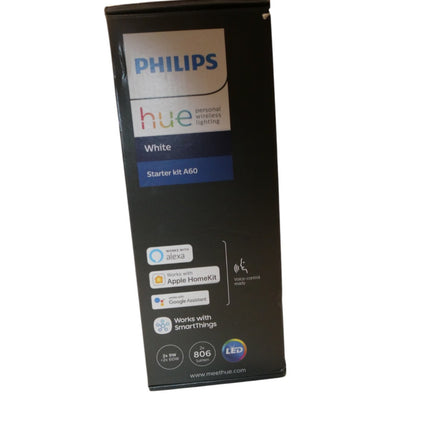 Philips Hue White Starter Kit A60 2x B22 LED Bulbs + Bridge