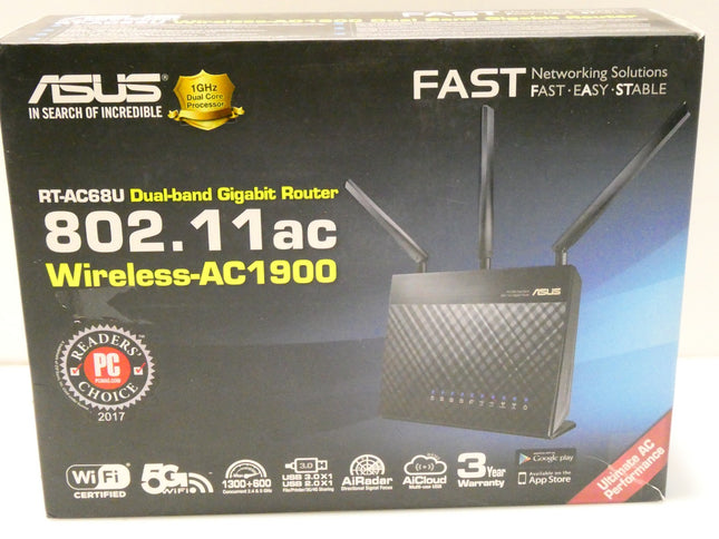 ASUS 4G-AC68U,  AC1900 Dual-Band LTE Wi-Fi Modem Router with Parental Controls a