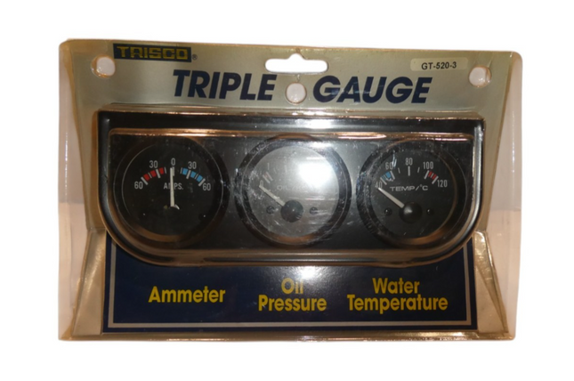 Trisco GT-520-3 Electrical Triple Gauge Kit