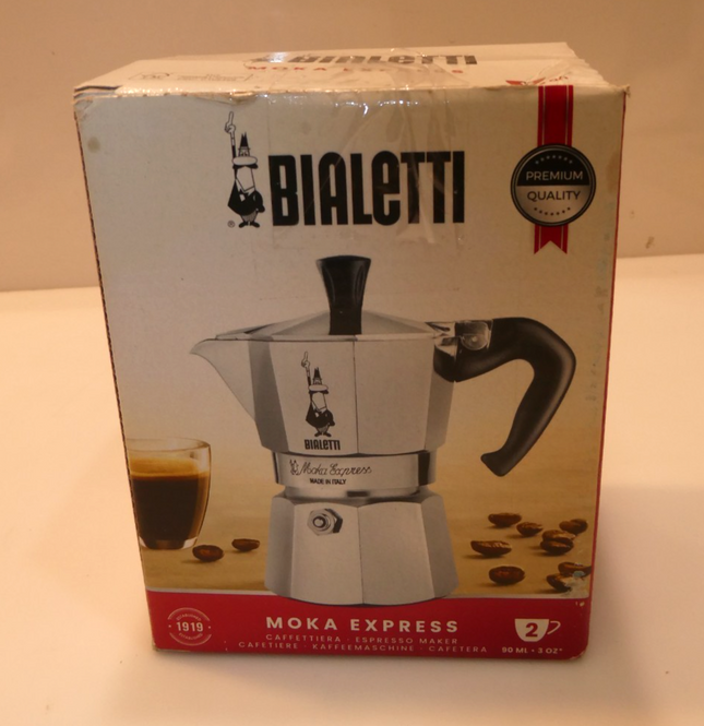 BIALETTI Moka Express 2-Cup Stovetop Coffee Maker Espresso Maker