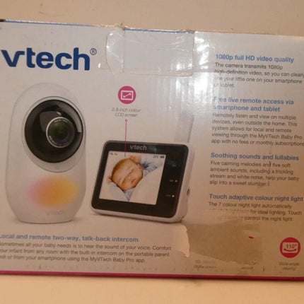VTech RM2751 2.8" Smart Wi-Fi 1080p HD Video Baby Monitor with Remote Access