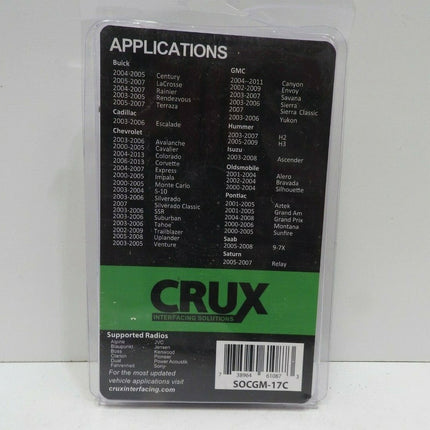 Crux SOCGM-17C Radio Replacement Interface with Chime for GM Class II Bose Ampli