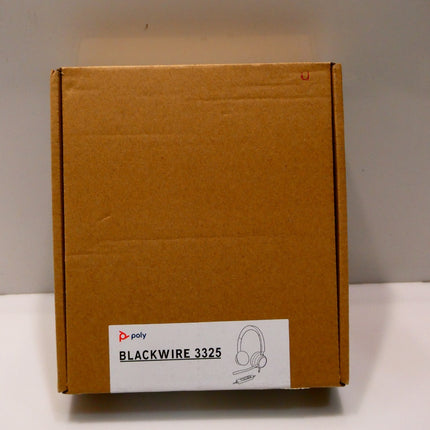 Poly by Plantronics - Blackwire 3325 Wired Stereo On Ear Headset