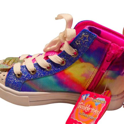 Skechers Girls Twinkle Toes: Twinkle Sparks High-Top Sneaker, Bow Magic - US 11