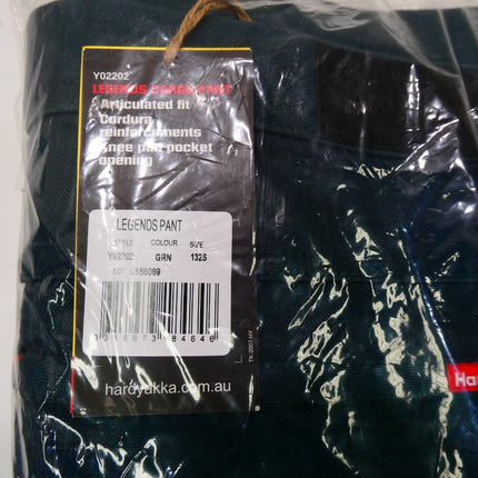 Hard Yakka Men's Legends Cargo Pant, Green, Size 132 Stout