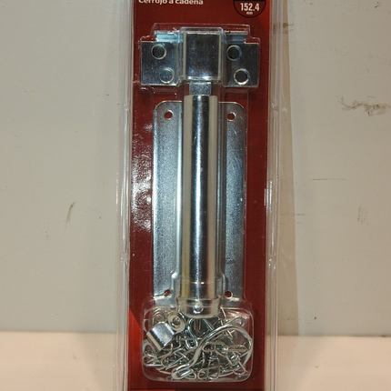 Hillman 852225 Zinc-Plated Chain Bolt 6-Inch