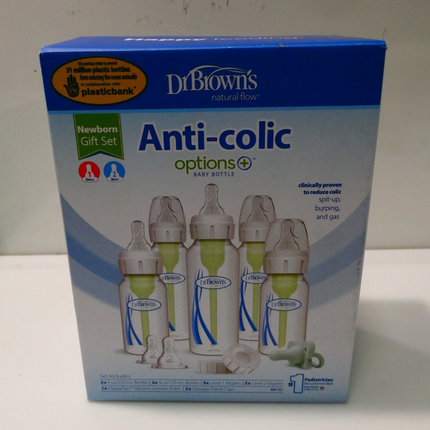 Dr. Brown's Natural Flow Options+ Anti-Colic Baby Bottles Newborn Feeding Set