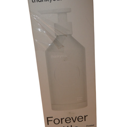 Thankyou Forever Pump Bottle, 400 ml Capacity, Frosted Glass