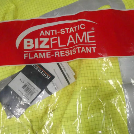 Portwest Mens Bizflame Hi-Vis Multi Lite Rain Jacket, Yellow, 3X-Large