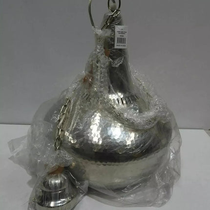 Home & Giftware Lunar Large Silver Iron Pendant VE26