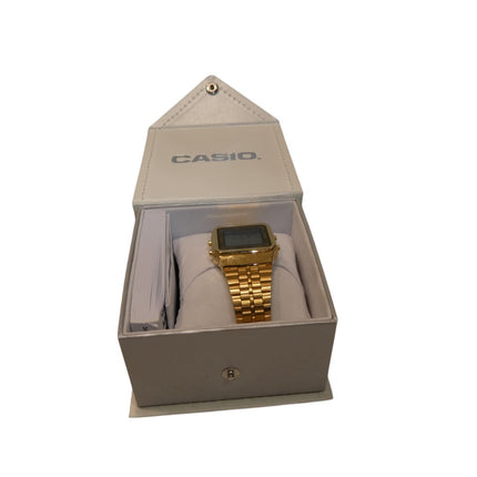 Casio Digital Gold Stainless Steel World Time Watch A500WGA-9DF