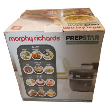 Morphy Richards PrepStar Compact Food Processor 4L, Grey (401014)