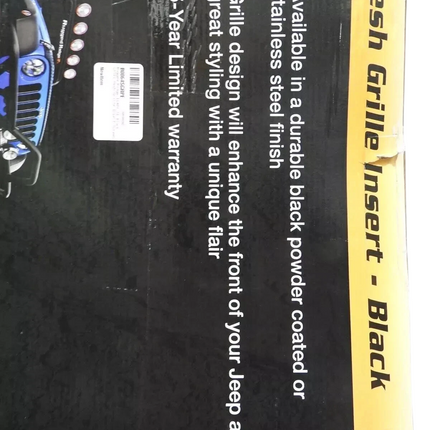 Rugged Ridge 11401. 31 Black Gloss Mesh Grille Insert Screen