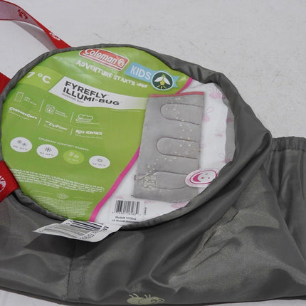 Coleman 1379562 FyreFly Illumi Bug Sleeping Bag, Kids - Pink