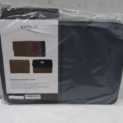 Knomo Embossed 13" Laptop Sleeve, Slim, Lightweight Leather Laptop Sleeve Compat
