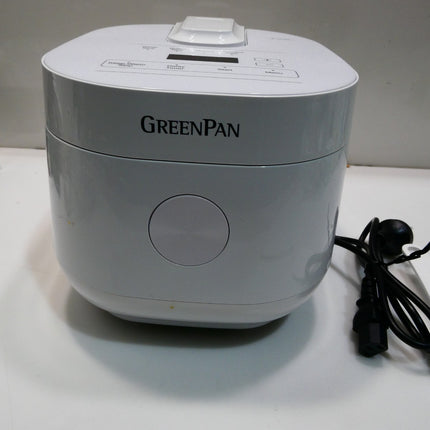 Greenpan Bistro Rice and Grains Cooker 2L White, PFAS & Pfoa-Free Removable C...