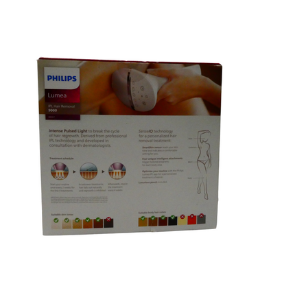 Philips Lumea IPL 9000 Series Hair Removal Device with SenseIQ for Face, Body, B