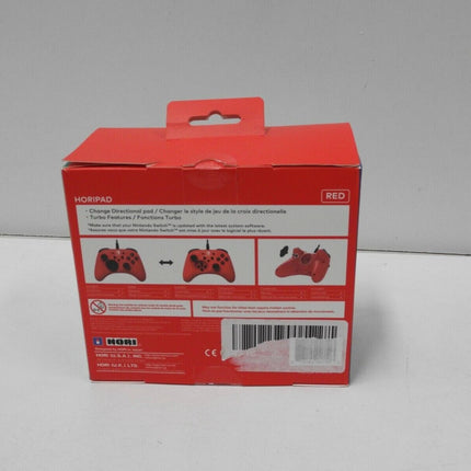 Hori Horipad Wired Controller - Red for Nintendo Switch