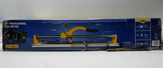 QEP 10630 24-Inch Manual Cutter with Tungsten Carbide Scoring Wheel for Porcelai