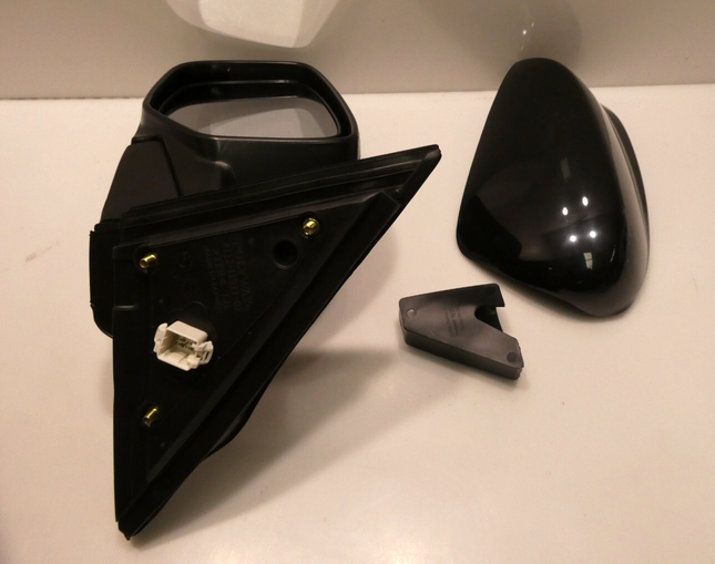 Driver Side Side View Mirror - Unpainted, Heated, Power Operated, Manual Fold...