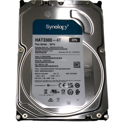 Synology HAT3300 4TB Plus Series SATA HDD 3.5" (HAT3300-4T)