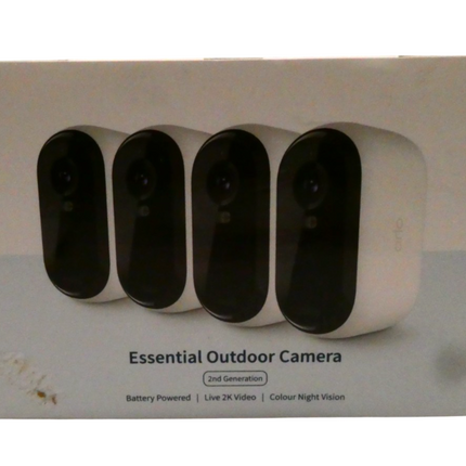 Arlo Essentials Outdoor 2K Camera 2nd Gen [4-Pack] VMC3450-100AUS