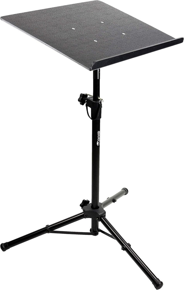 RockJam Tripod Laptop Stand, Projector Stand, & DJ Rack. 20" x 16" Plate & Adjus