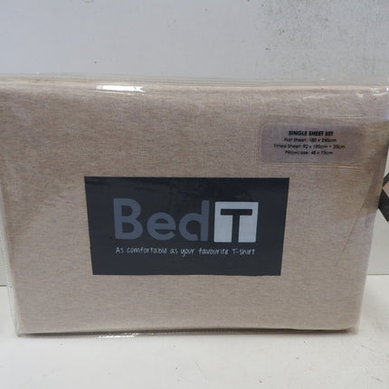 Bambury BedT Sheet Set, Single, Cappuccino