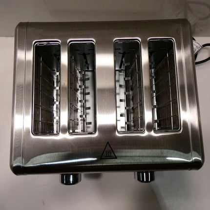 Black + Decker BD4250 Toaster 4 Slice, Stainless Steel