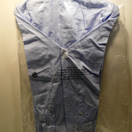 Abelard Men's 4 Way Stretch Poplin Slim Fit Dress Shirt, Sky, L