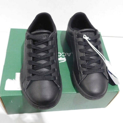 Lacoste Carnaby EVO 118 4 Kids Fashion Shoes, Black/Black - 11 US