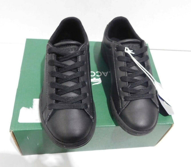 Lacoste Carnaby EVO 118 4 Kids Fashion Shoes, Black/Black - 11 US