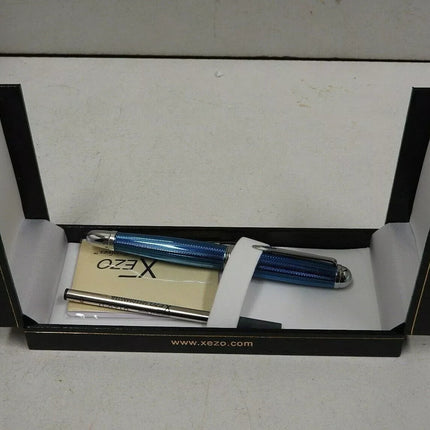 Xezo Freelancer Weighty Brass Rollerball Pen, (Freelancer Venetian Blue R)